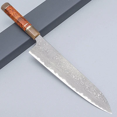 Nigara Aogami Twist Damast Hairline Gyuto 27 cm