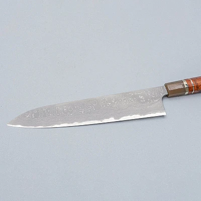 Nigara Aogami Twist Damast Hairline Gyuto 27 cm