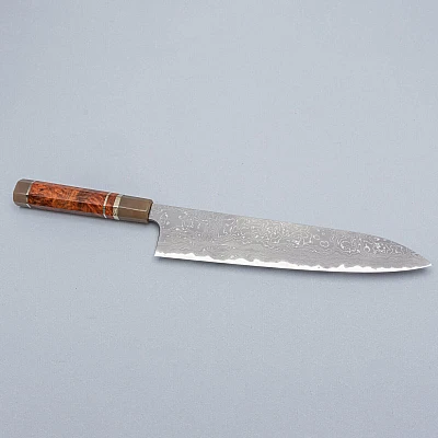 Nigara Aogami Twist Damast Hairline Gyuto 27 cm