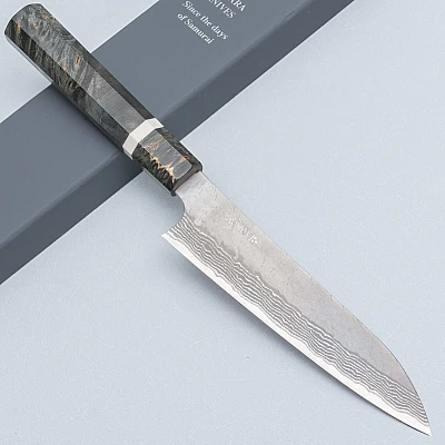 Nigara VG10 Tsuchime Damast Migaki Birch Petty 15 cm