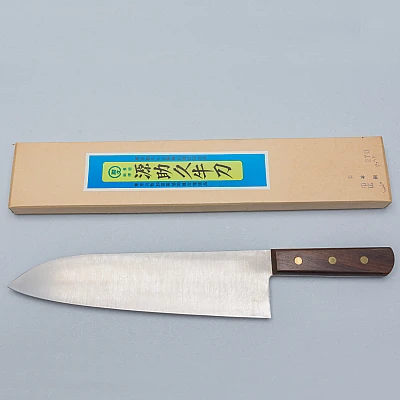 Sukehisa Old Stock Carbon Wide Gyuto 27 cm