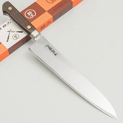 Sukehisa Old Stock Carbon Bolster Gyuto 255