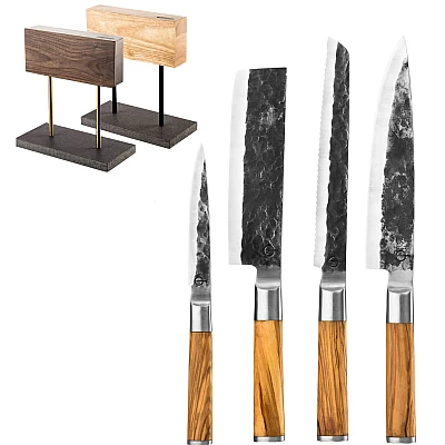 Olive Forged Messenset 4 delig + Messenblok