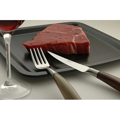 Saladini Steakmessen Ossenhoorn (6 stuks)