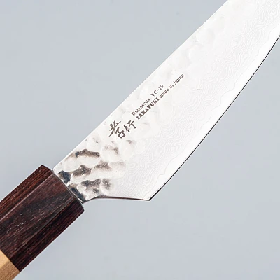 Sakai Takayuki 33 Layer Damascus Zelkova Steakmes