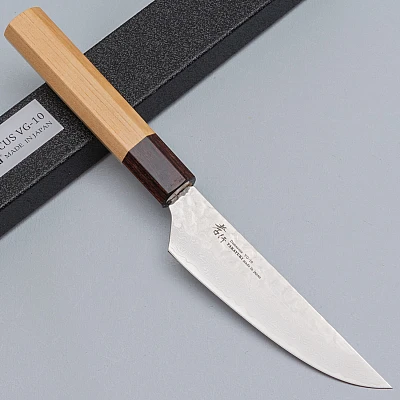Sakai Takayuki 33 Layer Damascus Zelkova Steakmes
