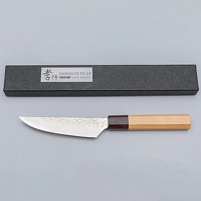 Sakai Takayuki 33 Layer Damascus Zelkova Steakmes
