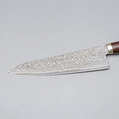 Shigeki Tanaka SG2 Damascus Ironwood Gyuto 21 cm