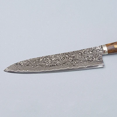 Shigeki Tanaka SG2 Damascus Ironwood Gyuto 24 cm