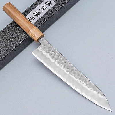 Tsunehisa Shirogami Tsuchime Migaki Gyuto 21 cm