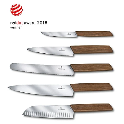 Victorinox Swiss Modern Walnut Broodmes 22 cm
